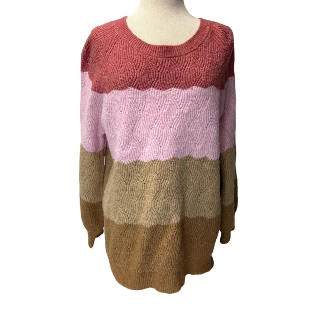 Talbots Colorblock Sweater Women's XL T by Talbots Turtleneck - Lot of 2